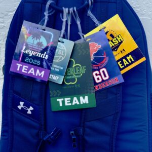 Custom Bag Tags: Personalized Double-Sided Bag Tag Badges, 3.5x5 inch XL with Loop