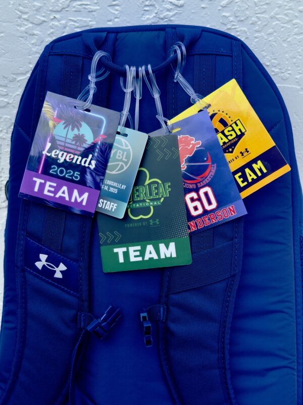 Custom Bag Tags: Personalized Double-Sided Bag Tag Badges, 3.5x5 inch XL with Loop