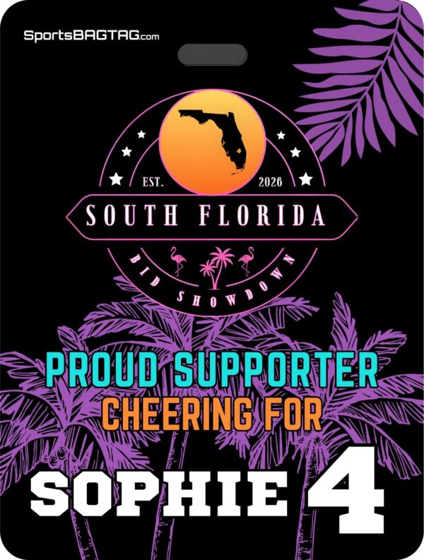 2026 South Florida Showdown - PROUD SUPPORTER  Personalized Bag Tag