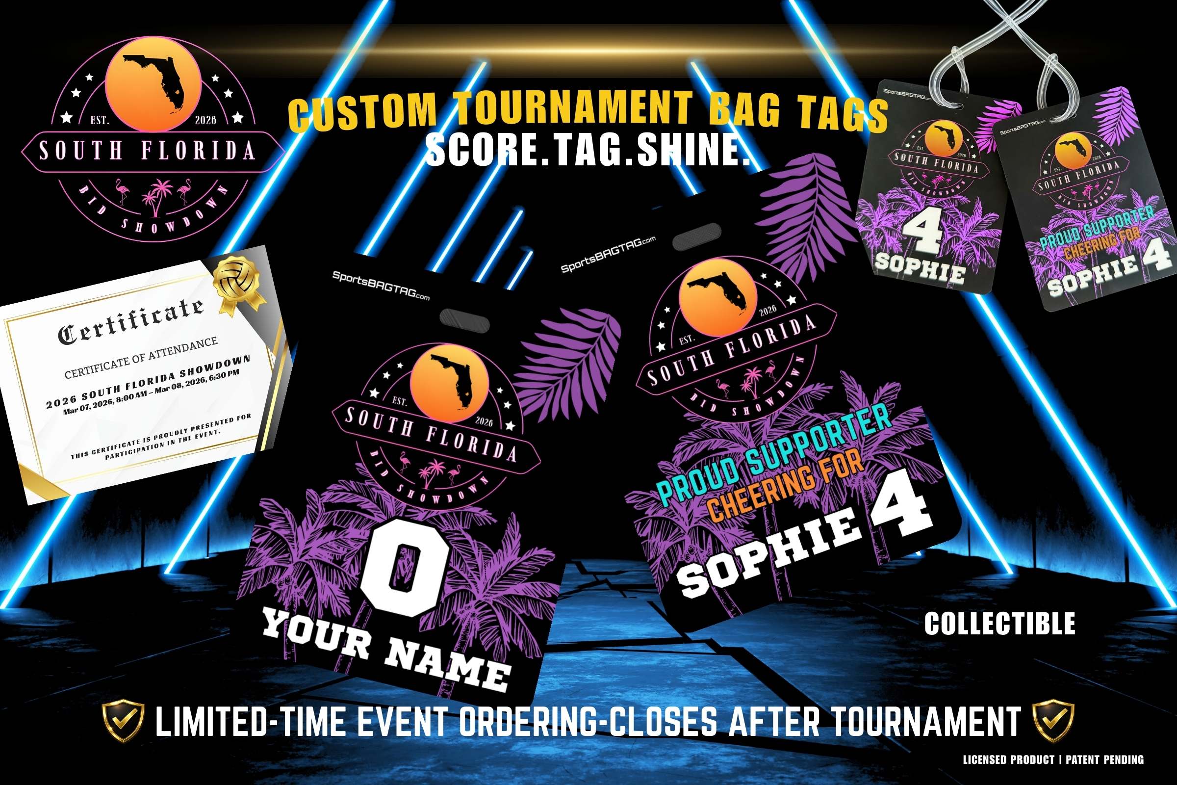 2026 South Florida Showdown - Personalized Bag Tag ATHLETE - Image 6