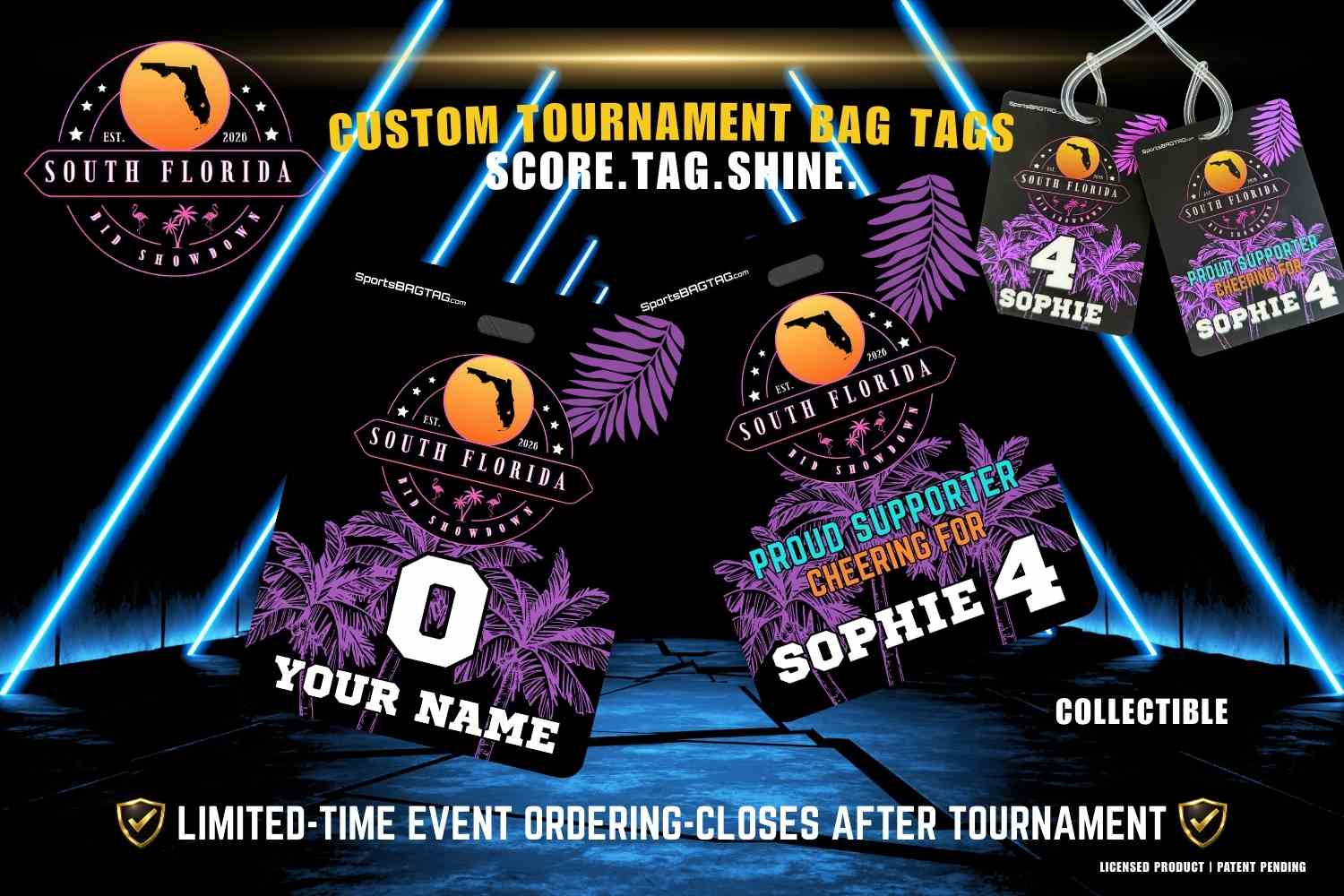 2026 South Florida Showdown - Personalized Bag Tag ATHLETE - Image 3